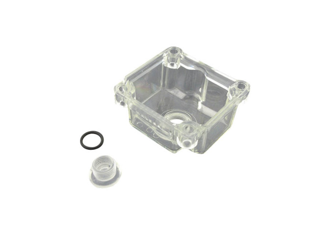 Dellorto PHBG 16-21mm float chamber transparent Malossi with drain plug product
