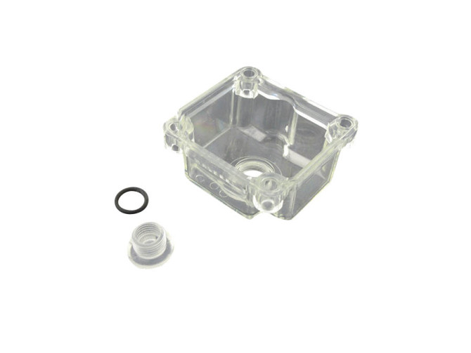 Dellorto PHBG 16-21mm float chamber transparent Malossi with drain plug main