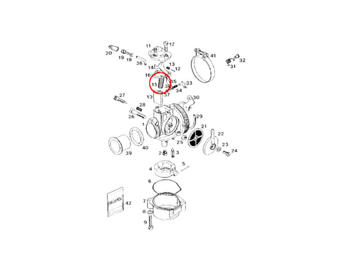 Dellorto SHA Gas-Schiebe-feder Original product