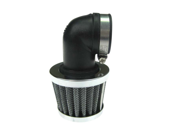 Air filter 28mm power Dellorto PHBG 90 degrees chrome product