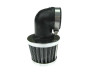 Air filter 35mm powerfilter angled 90 degrees chrome (Dellorto PHBG)