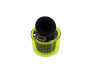 Luftfilter 26mm / 35mm Power 45 Grad Schräg Chrom mit gelben Schutzkappe thumb extra