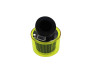 Luchtfilter 26mm / 35mm power 45 graden schuin chroom met gele kap thumb extra