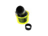 Air filter 26mm / 35mm power 45 degrees angled chrome with yellow cap thumb extra