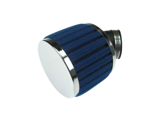 Luchtfilter 28mm / 35mm schuim blauw schuin  product