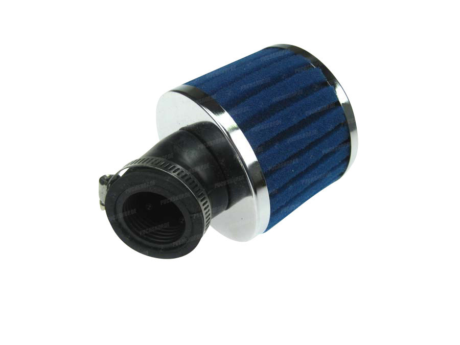 Luchtfilter 28mm / 35mm schuim blauw schuin  product