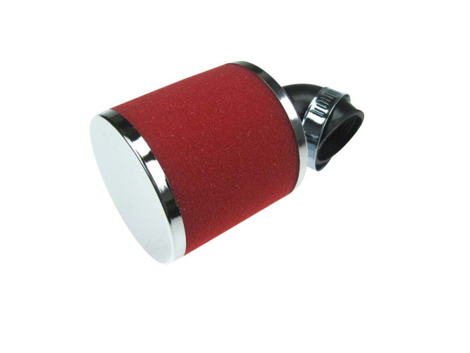 Air filter 35mm foam red angled 90 degrees  product