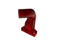 Spruitstuk Dellorto PHBG 24mm Puch Maxi E50 gebogen kunststof rood Wirth It