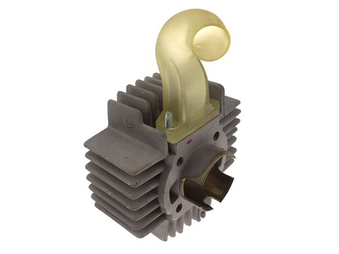 Manifold Dellorto PHBG 24mm Puch Maxi E50 angled plastic white Wirth It