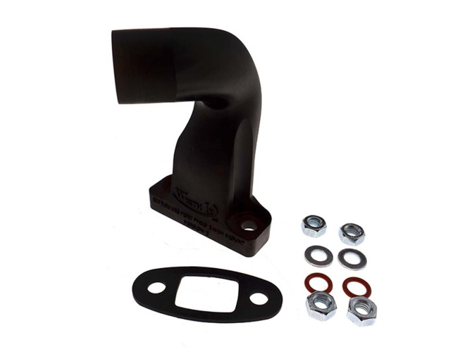 Manifold Dellorto PHBG 24mm Puch Maxi E50 angled plastic black Wirth It product