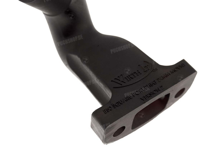 Ansaugstutzen Dellorto PHBG 24mm Puch Maxi E50 Gekrümmt Kunststoff Schwarz Wirth It