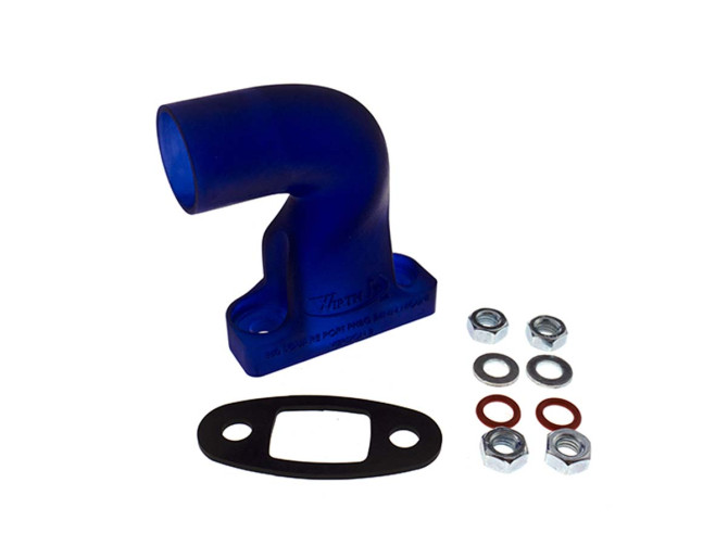 Manifold Dellorto PHBG 24mm Puch Maxi E50 straight plastic blue Wirth It product