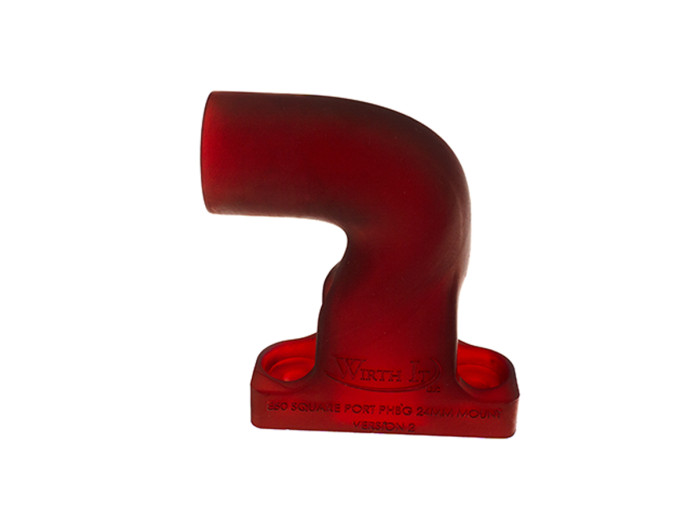 Spruitstuk Dellorto PHBG 24mm Puch Maxi E50 recht kunststof rood Wirth It