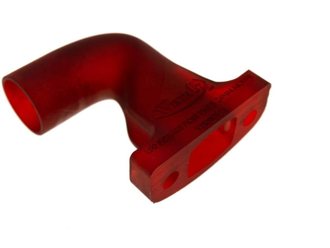 Manifold Dellorto PHBG 24mm Puch Maxi E50 straight plastic red Wirth It product