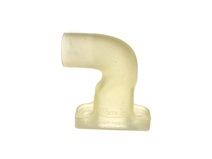 Spruitstuk Dellorto PHBG 24mm Puch Maxi E50 recht kunststof wit Wirth It