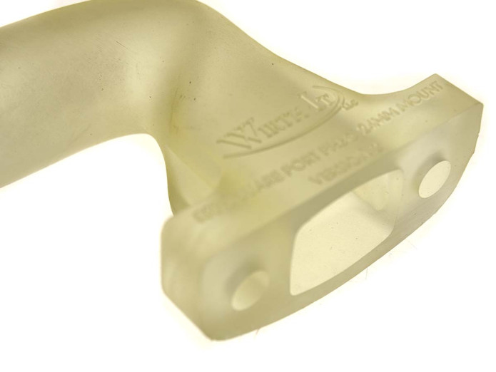 Spruitstuk Dellorto PHBG 24mm Puch Maxi E50 recht kunststof wit Wirth It