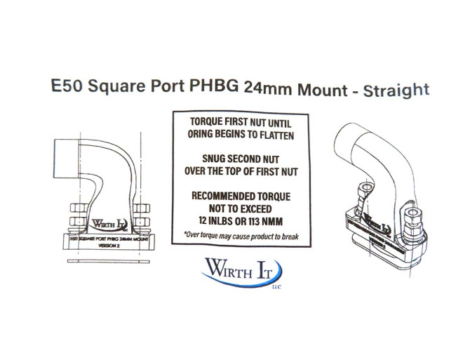 Spruitstuk Dellorto PHBG 24mm Puch Maxi E50 recht kunststof wit Wirth It product