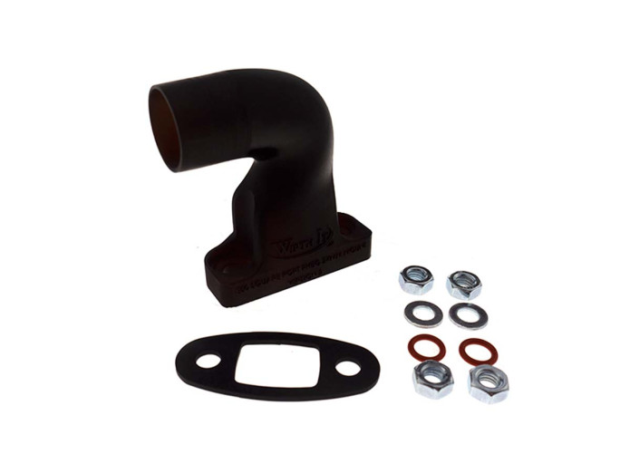 Manifold Dellorto PHBG 24mm Puch Maxi E50 straight plastic black Wirth It