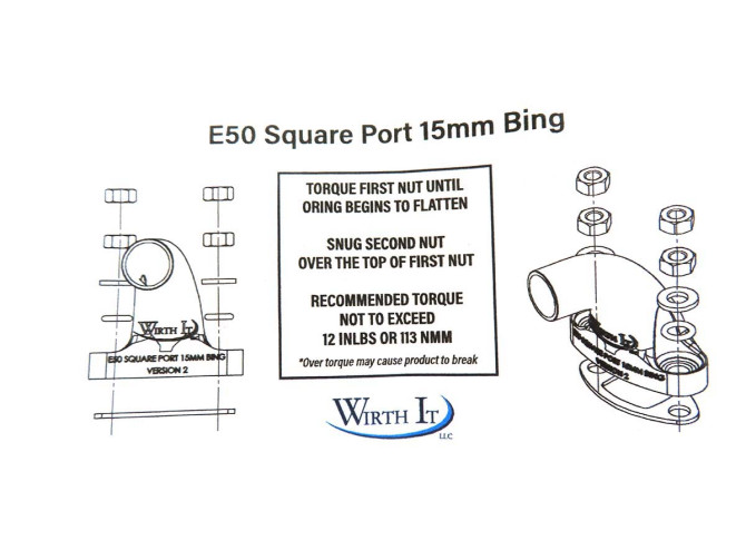 Spruitstuk Bing 15mm Puch Maxi E50 kunststof rood Wirth It product