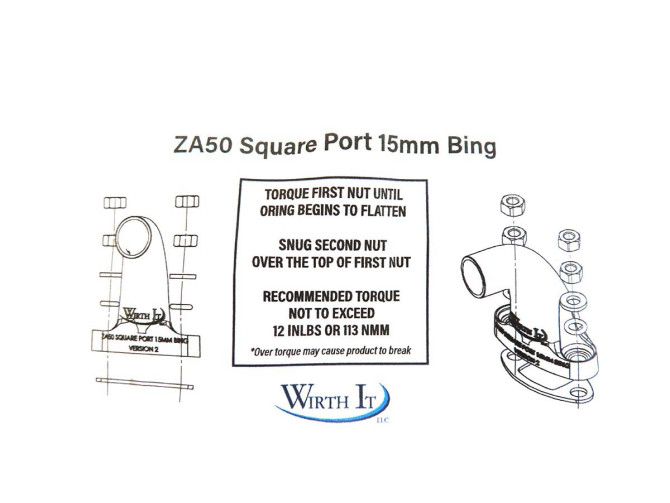 Ansaugstutzen Bing 15mm Puch Maxi ZA50 Kunststoff Schwarz Wirth It product