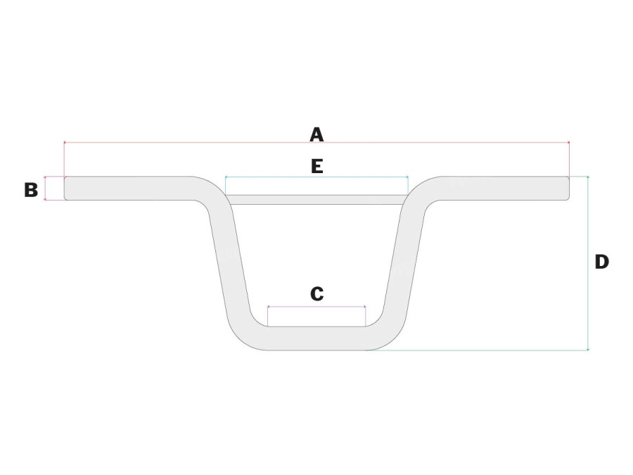 Handlebar universal model cross race DMP aluminium