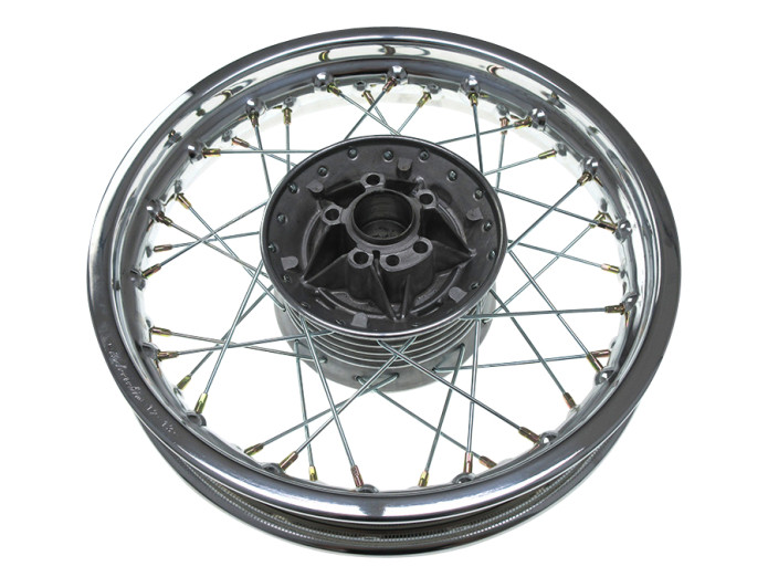 12 inch spoke wheel 12x1.85 chrome Puch DS rear Italcerchio