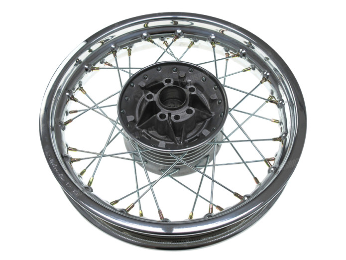12 inch spoke wheel 12x1.85 chrome Puch DS rear Italcerchio