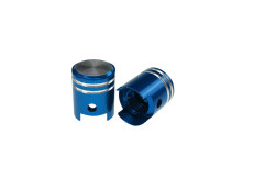 Valve caps set piston blue