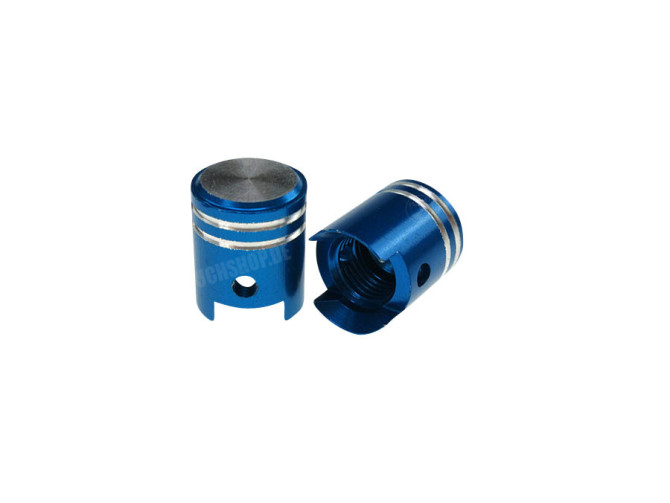 Valve caps set piston blue main