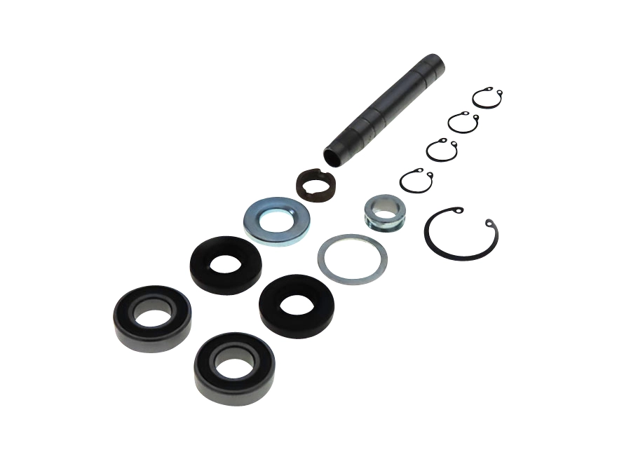 パーツ SS As Puch MV50 / DS50 voorwiel onderdelen set met lagers