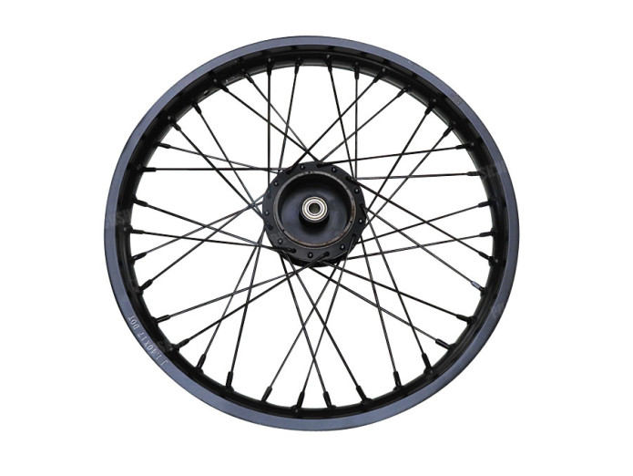 17 inch spaakwiel 17x1.40 aluminium zwart set Puch Maxi S N