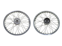 17 inch spoke wheel 17x1.40 aluminium silver set Puch Maxi S / N