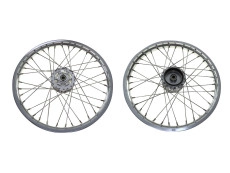 17 inch spoke wheel 17x1.40 aluminium silver set Puch Maxi S / N