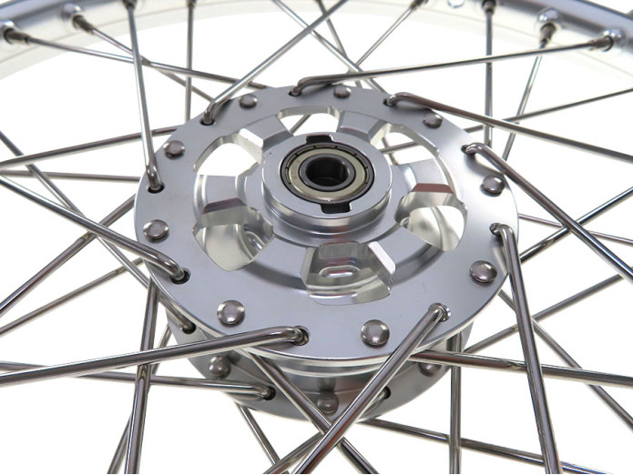 spoke wheel 17x1.40 aluminium silver set Puch Maxi S N