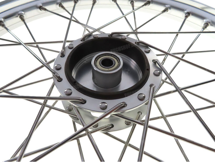 spoke wheel 17x1.40 aluminium silver set Puch Maxi S N spoke wheel 17x1.40 aluminium silver set Puch Maxi S N