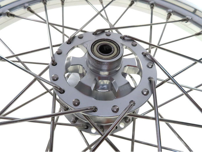 spoke wheel 17x1.40 aluminium silver set Puch Maxi S N spoke wheel 17x1.40 aluminium silver set Puch Maxi S N