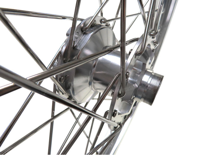 spoke wheel 17x1.40 aluminium silver set Puch Maxi S N spoke wheel 17x1.40 aluminium silver set Puch Maxi S N