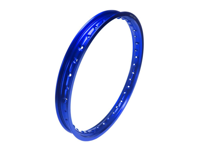 17 inch velg 17x1.40 spaakwiel alu Rigida blauw geanodiseerd product