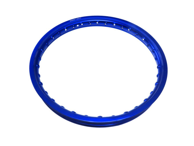 17 inch velg 17x1.40 spaakwiel alu Rigida blauw geanodiseerd product