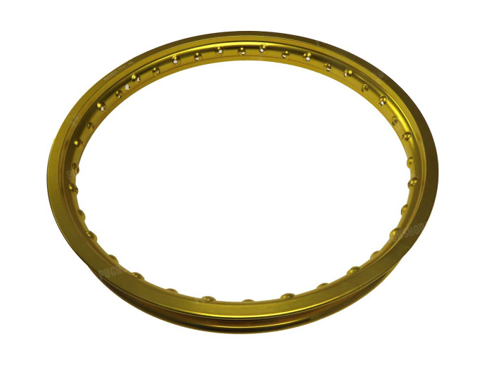 17 inch rim 17x1.40 spoke wheel alu Rigida gold anodised
