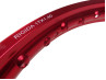 17 inch velg 17x1.40 spaakwiel aluminium Rigida rood geanodiseerd  thumb extra