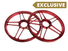 17 inch Grimeca 5 star wheel 17x1.35 Puch Maxi *Exclusive* metallic candy red (set)