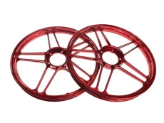 17 inch Grimeca 5 star wheel 17x1.35 Puch Maxi *Exclusive* Candy Red (set)
