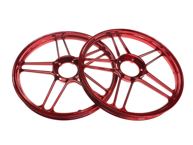 17" Grimeca 5 star wheel 1.35 Puch Maxi metallic candy red product