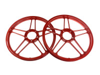17 inch Grimeca 5 star wheel 17x1.35 Puch Maxi powder coated red set