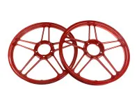 17 inch Grimeca 5 star wheel 17x1.35 Puch Maxi red (set)