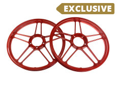 17 inch star wheel 17x1.35 Puch Maxi powder coated red set