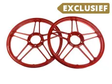 17 inch Grimeca stervelg 17x1.35 Puch Maxi rood (set)