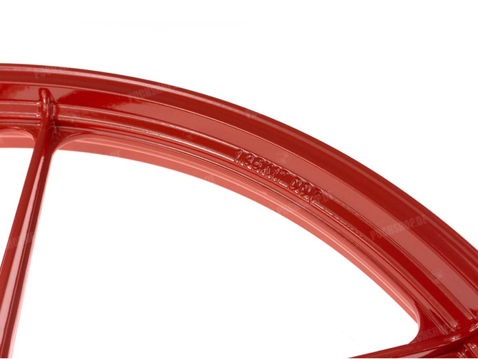 17 inch Grimeca 5 star wheel 17x1.35 Puch Maxi fire red (set)