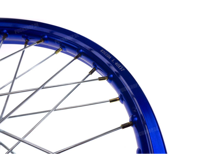 17" Speichenrad 17x1.40 Alu Rigida Satz Blau Puch Maxi S N